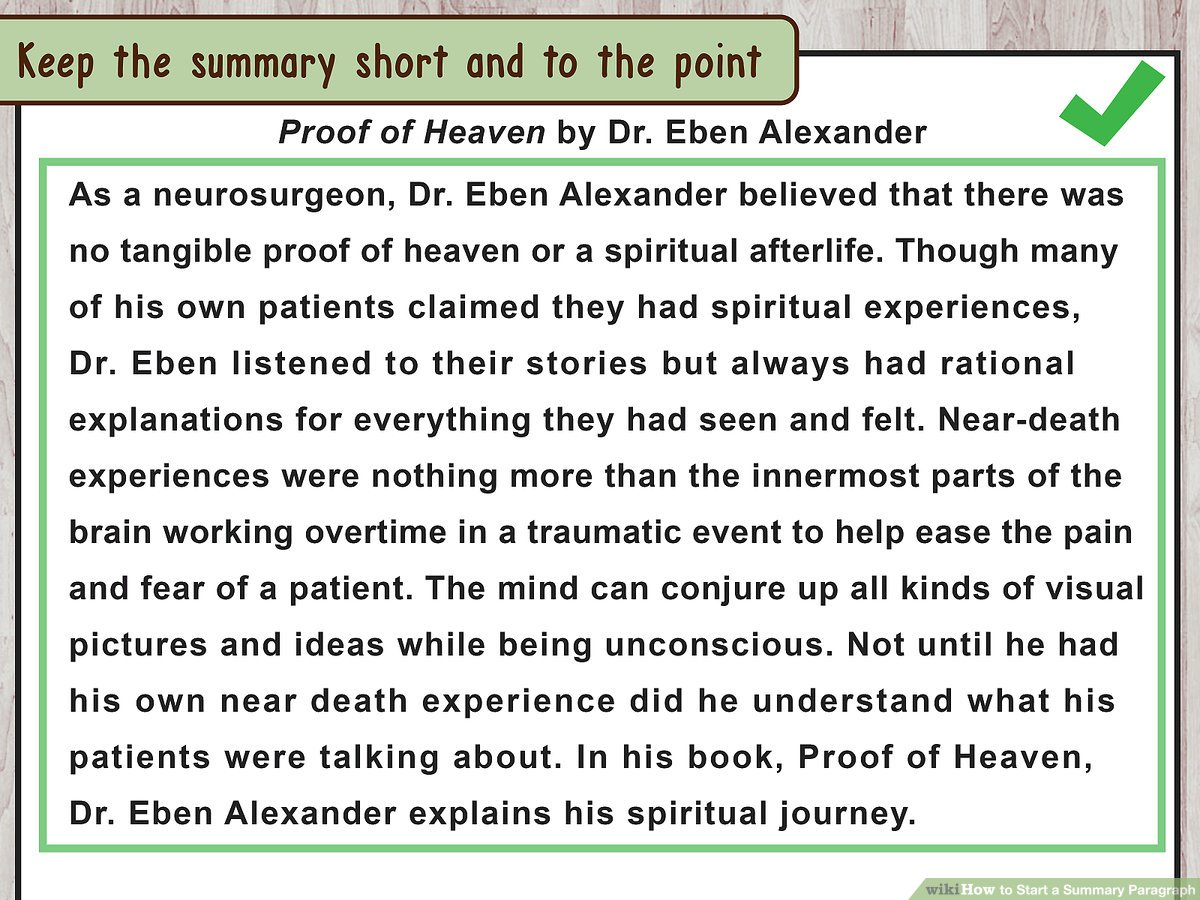 How Many Paragraphs are in a Summary