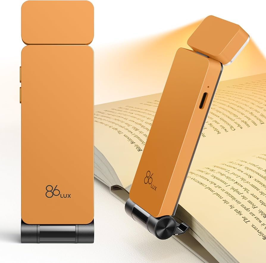 86Lux Rechargeable Reading Lights for Books in Bed