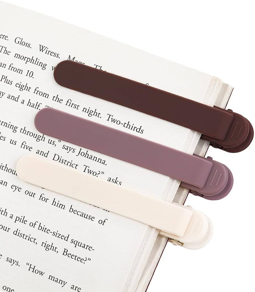 Silicone Automatic Book Marker Clip Page Holder